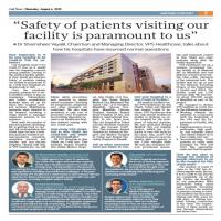 Safety of patients visiting our facitlity is paramount to us